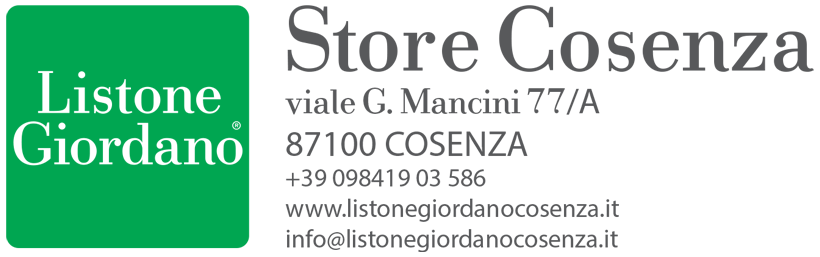 Listone Giordano Store Cosenza