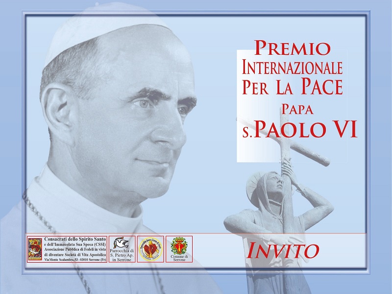Premio Internazionale per la Pace S. Paolo VI: il Prof. Noia tra i premiati